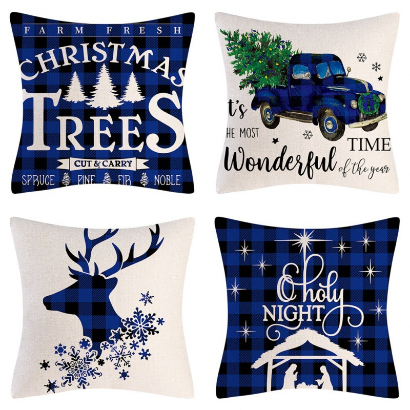 Rts and Customized Digital Printing Cushion and Pillowcase for Christmas
