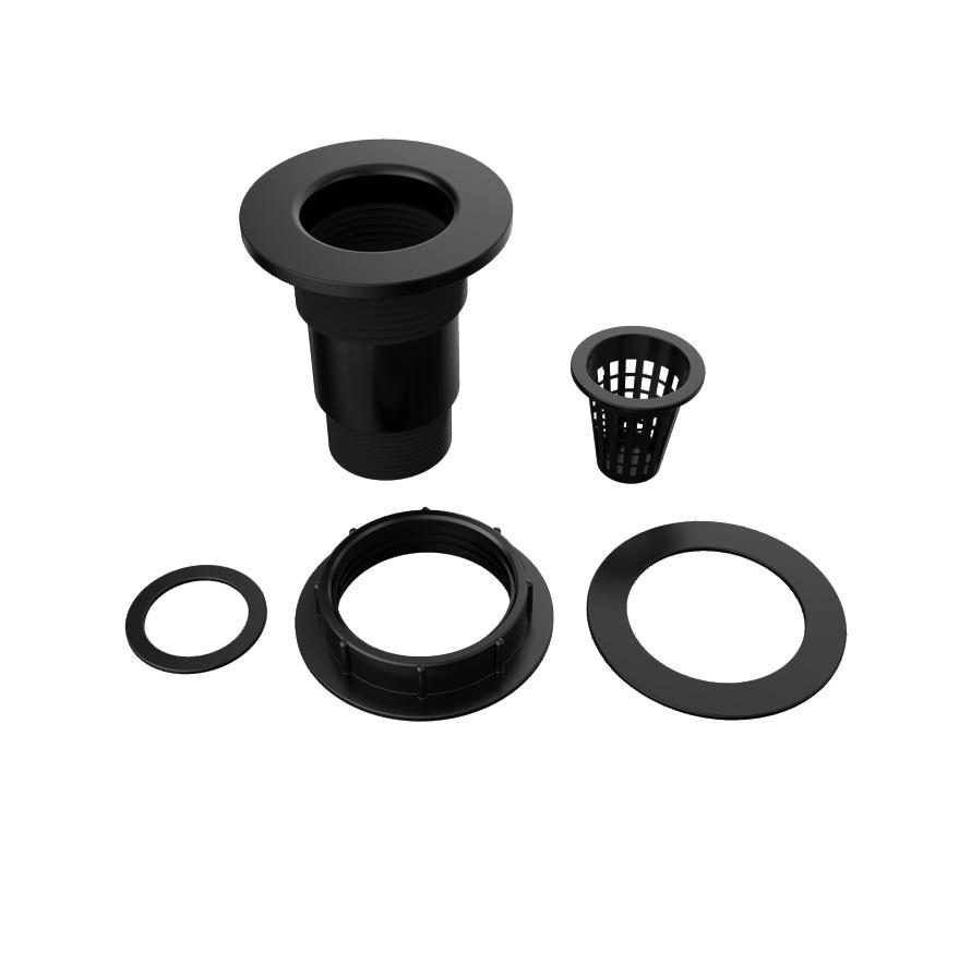 Gray Laboratory Sink U-Tube Deodorizer Kit Eyewash Shower