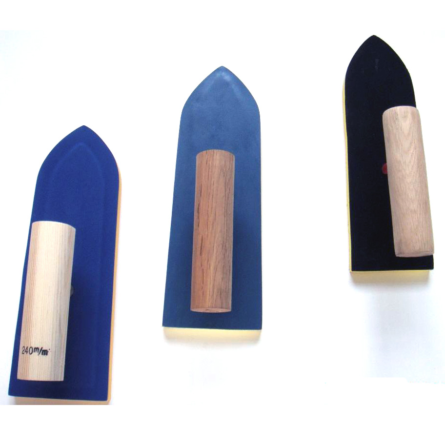 240X85mm Sharp Head Sponge Pad Wooden or Plastic Handle Floats Trowel