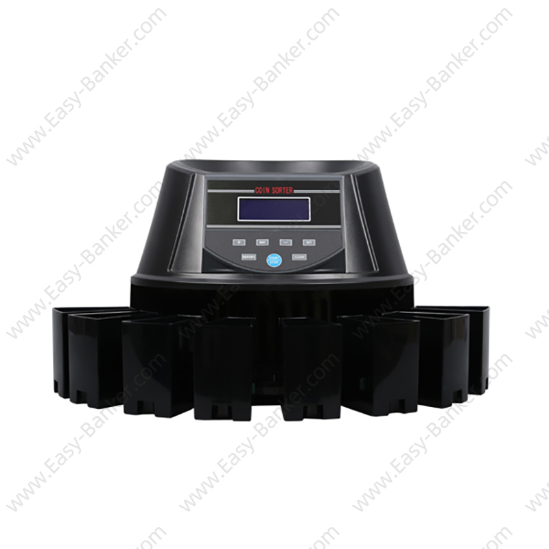 CS-5504  Automatic Coin Counter Sorter Wrapper Machine Digital Display High Speed Bank Grade Cash Organizer Tool