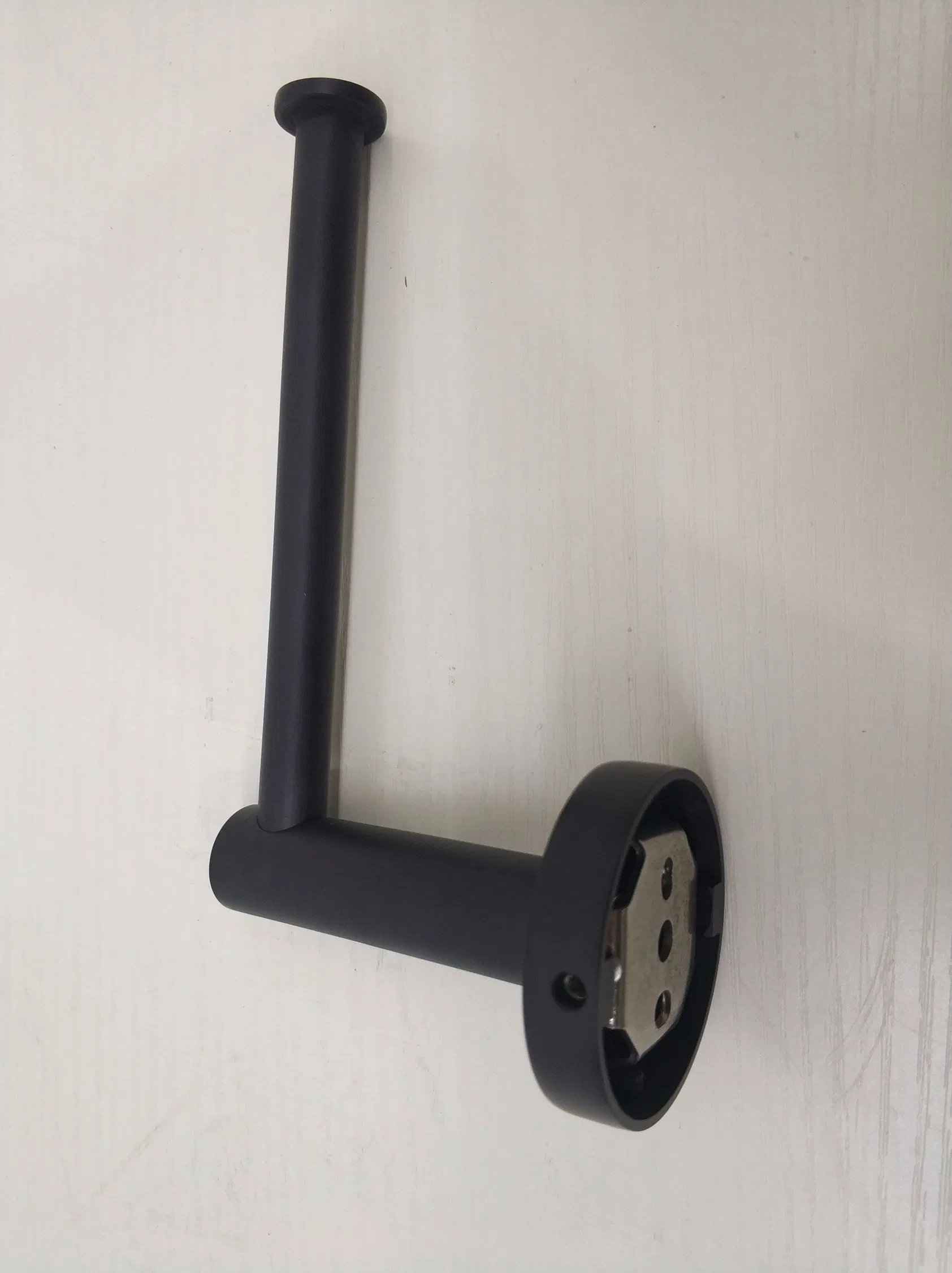 Держатель для туалетной бумаги из латуни, матовый черный