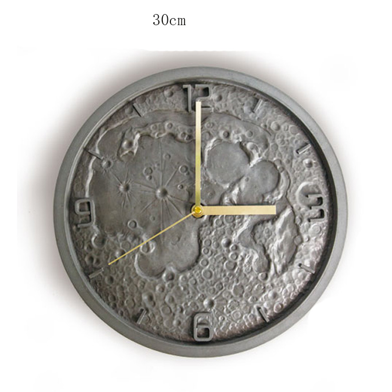 Home Decoration Crafts, Cement Wall Clock and Watch for Indoor&Home Decoration Craft