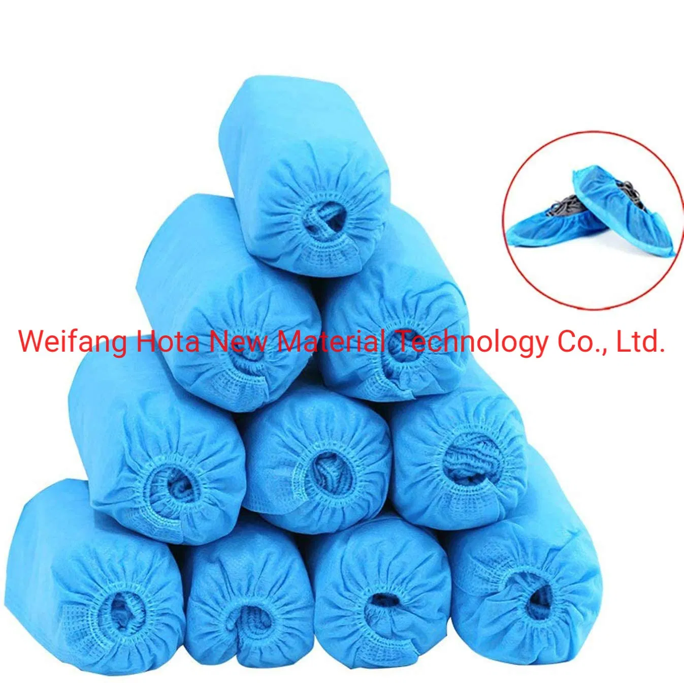 Disposable Non Woven for Shoe Covers Anti-Slip Disposable PE Overshoes