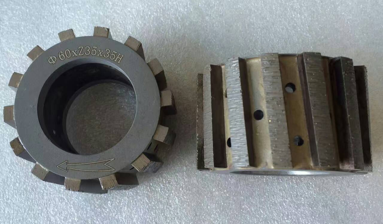 Sintered Segmented Portable Router Bits for Granite