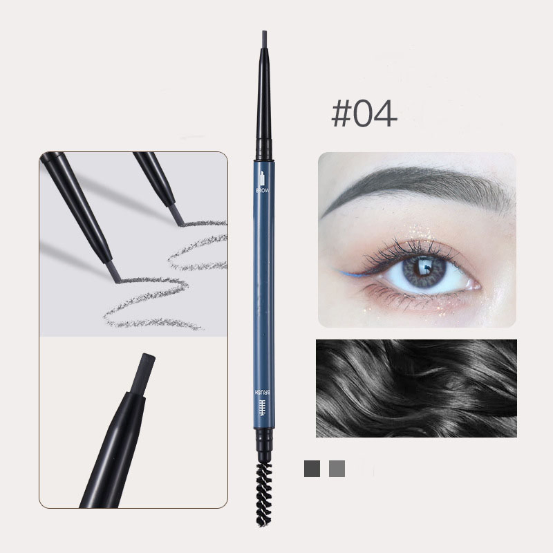 Double-Ended Ultra-Fine Eyebrow Pencil Wholesale Cosmetics Waterproof & Smudge-Proof Authentic Beauty Product