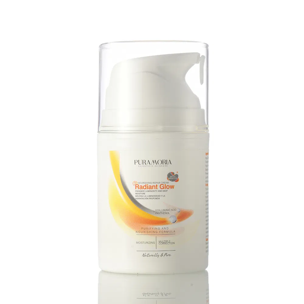 Brightening and Hydrating Face Cream with Hyaluronic Acid and Panthenol