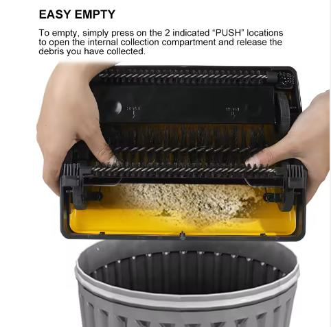 Carpet Sweeper Cleaner for Home Office Pet Hair Dust Scraps with a Brush