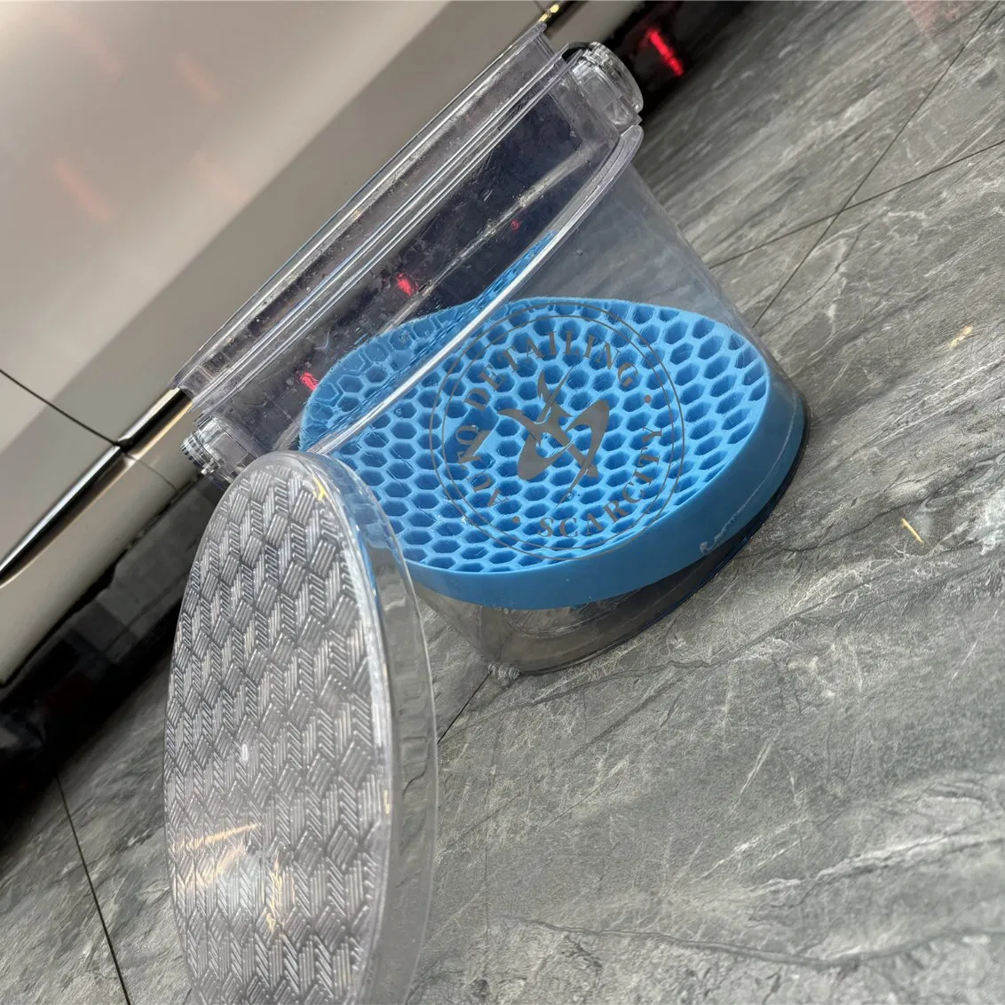 Scarcity Clear Wash Bucket Dolly Car Wash Bucket Wheels