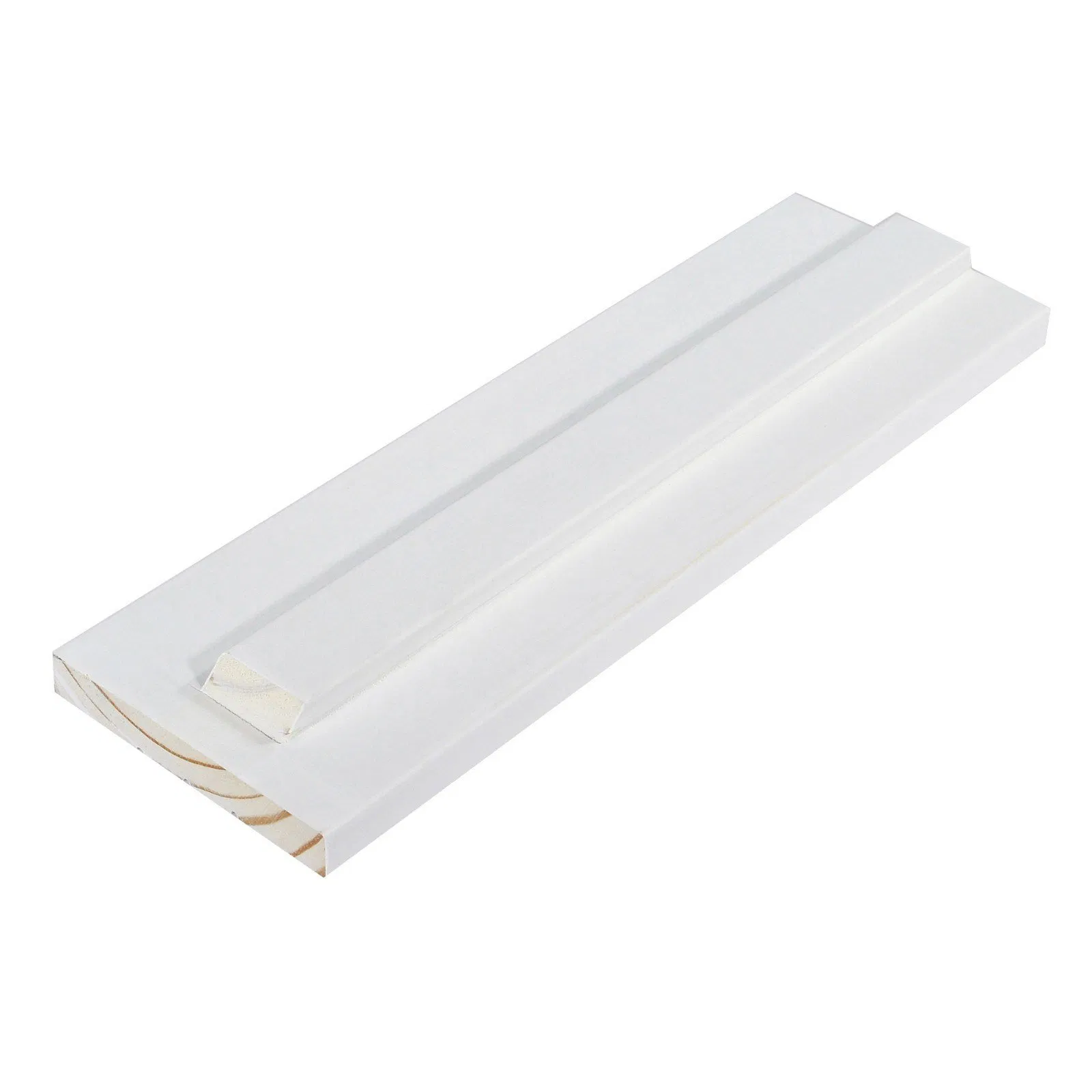 Solid Pine Wood Partition White Primer Baseboard for Home Decoration