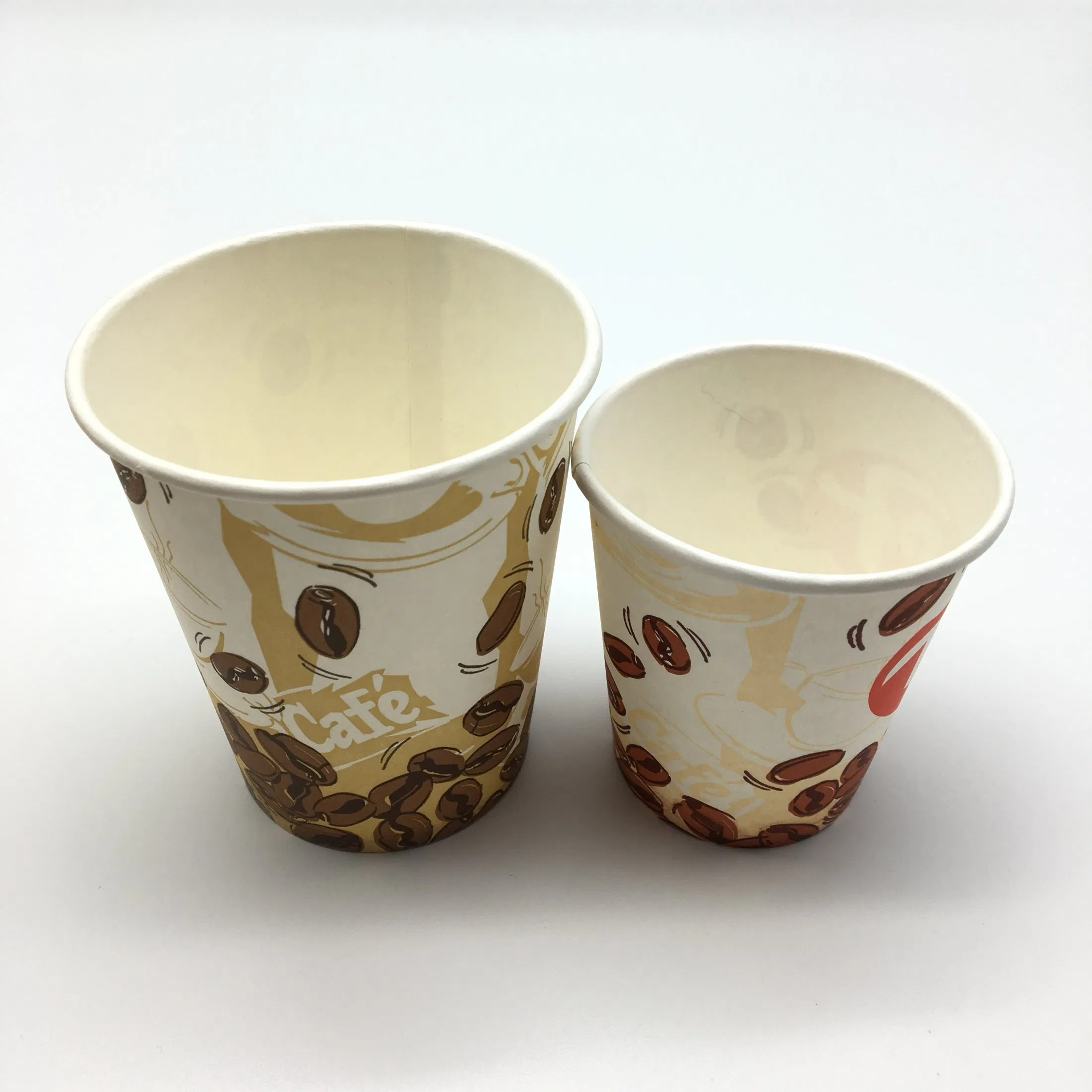 Бумажные стаканчики для кофе с флексопечатью