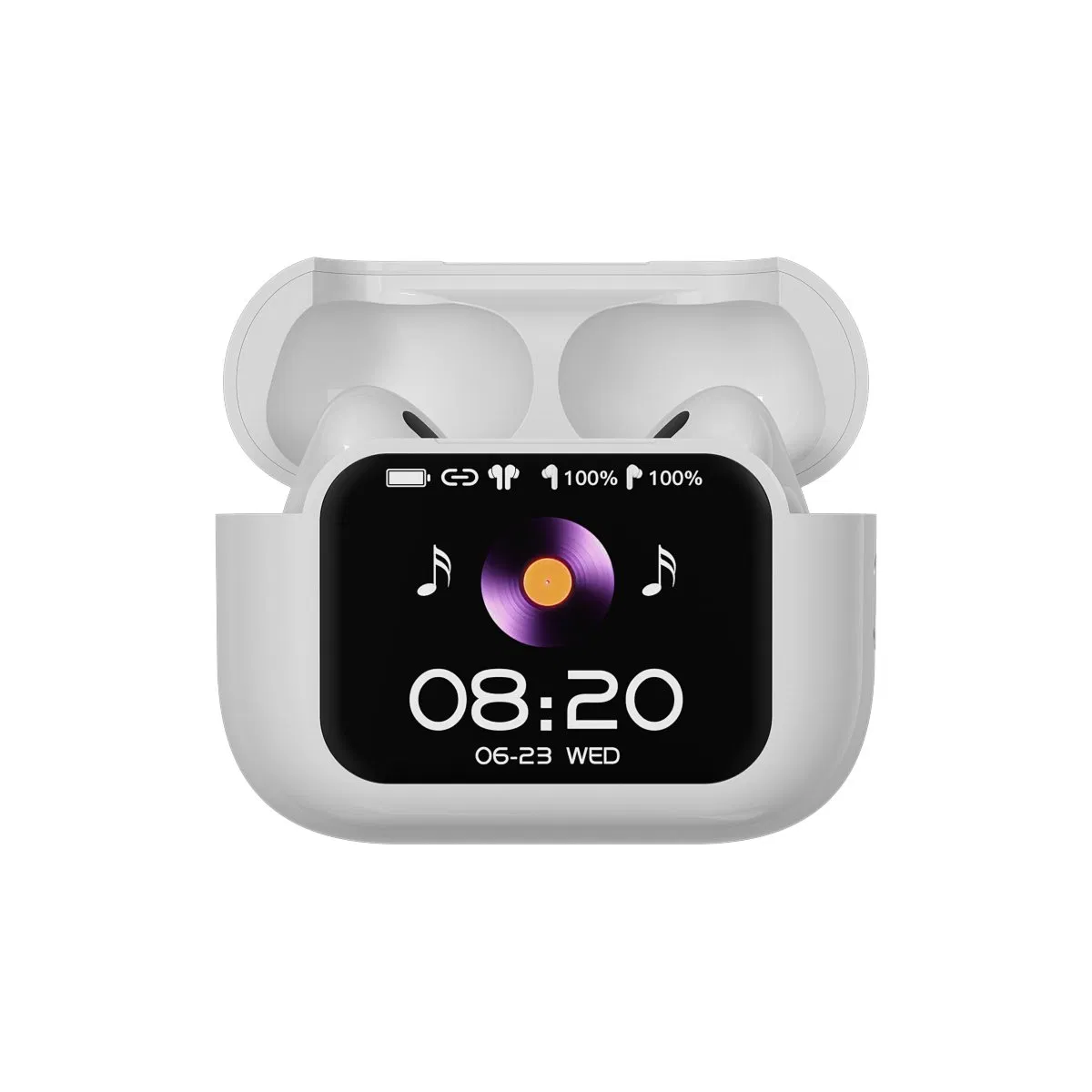 Next-Gen Bluetooth 5.4 Earbuds with Interactive Display Earphone