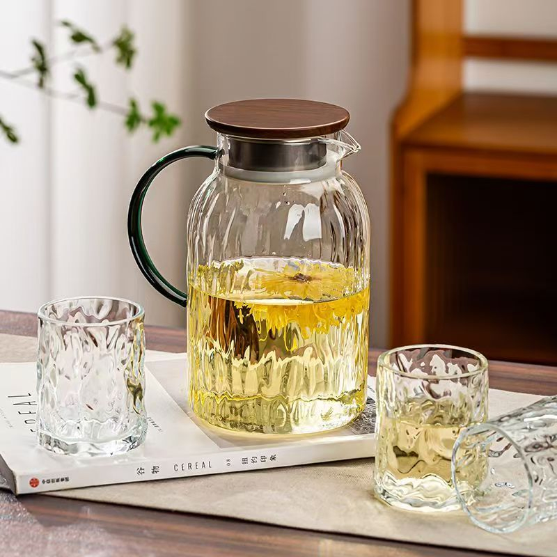 High Quality and Low Price Borosilicate Hammer Pattern Water Bottle