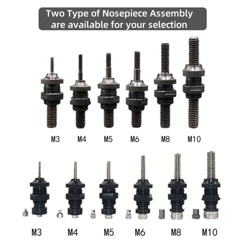 Пневматическая заклепочная машина для резьбовых гаек M3-M10