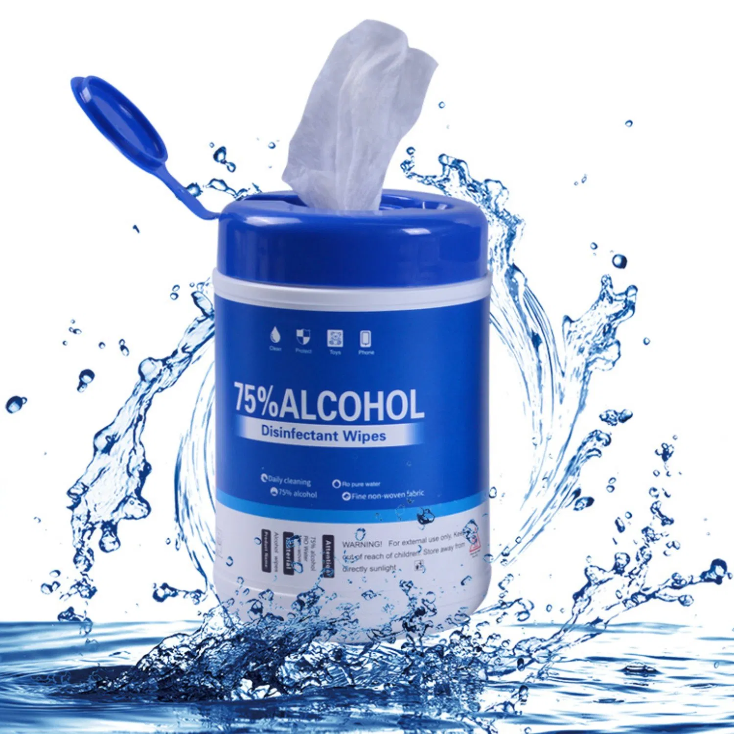 60PCS 75% Disinfecting Hand Cleaning Alcohol Disinfectant Wipes
