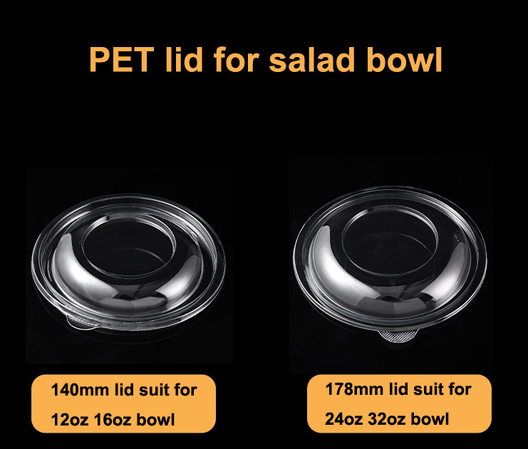 Elegant Portable Transparent Salad Bowl for Fresh Fruits and Vegetables