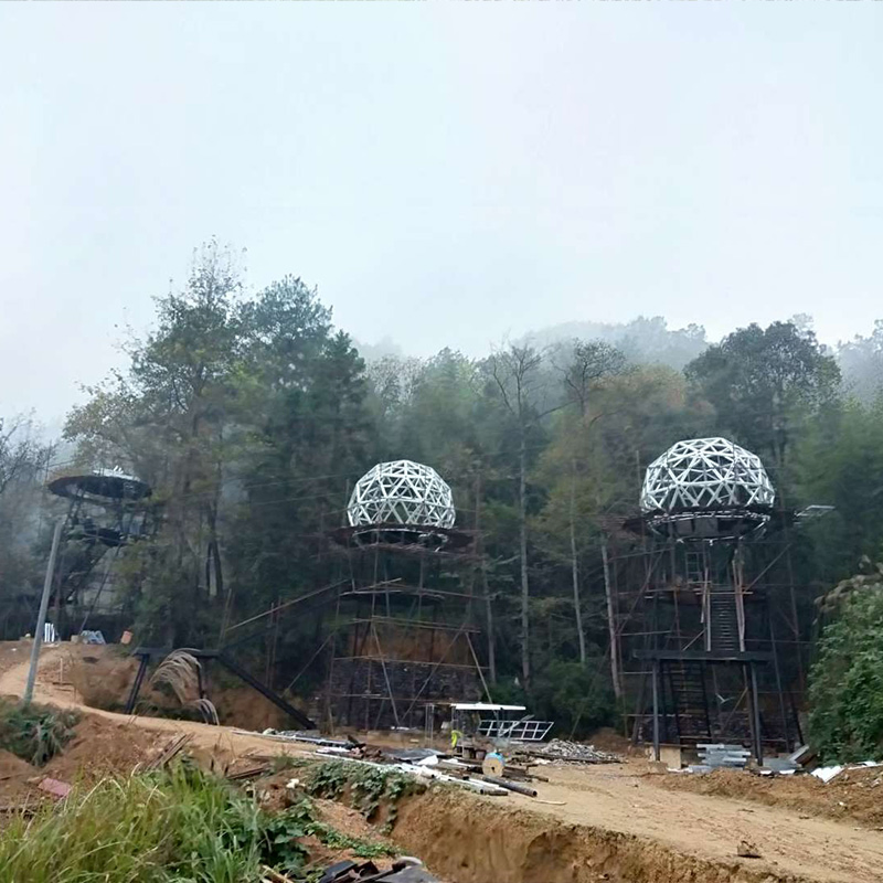 Glamping Luxury Dome Tiny House Prefabricated Houses Outdoor Dome Tent House