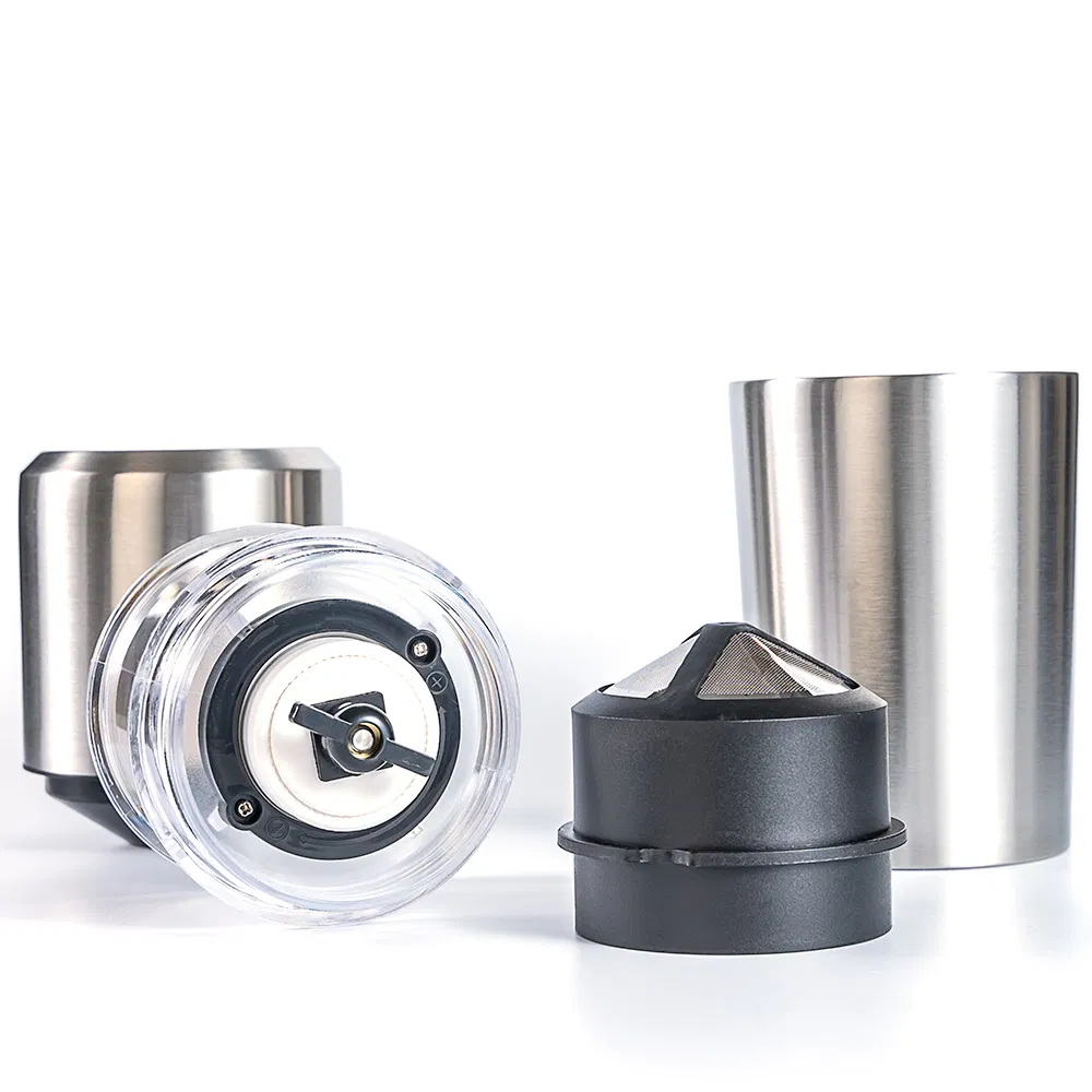 Small Coffee Maker All-in-One Portable Coffee Electric Grinding Filter Mug Grinder