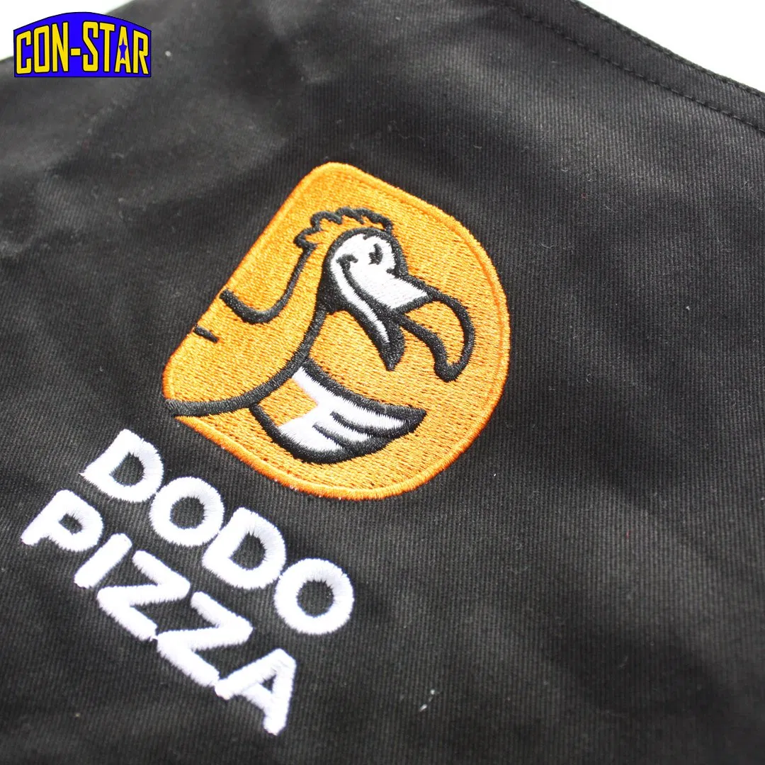 OEM Cotton Apron with Customised Embroidery Logo Factory