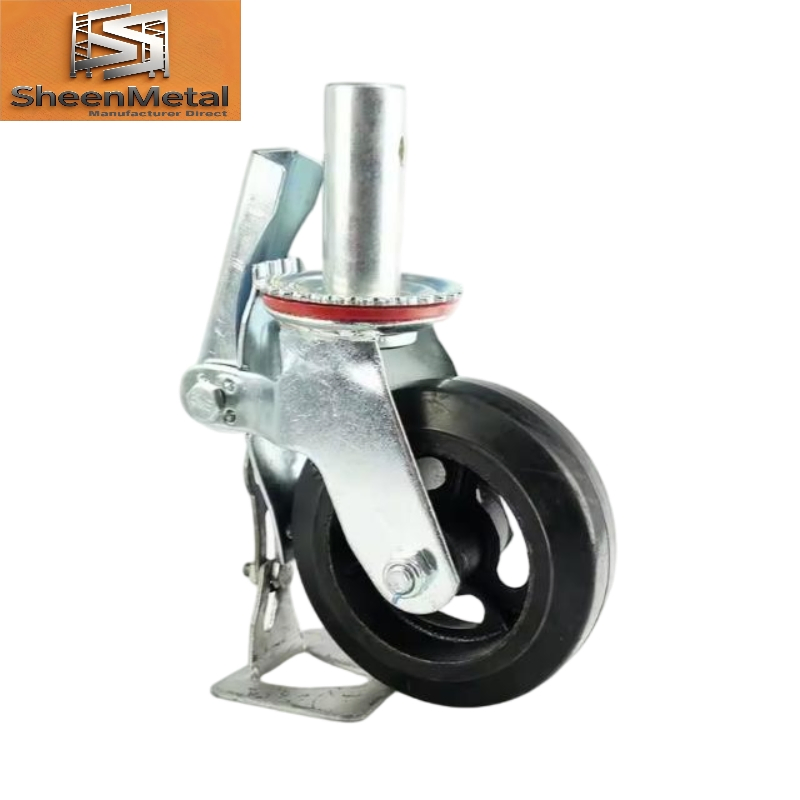 Professional Stem Scaffolding Casters Manufacturer PU Roller Scaffold Caster