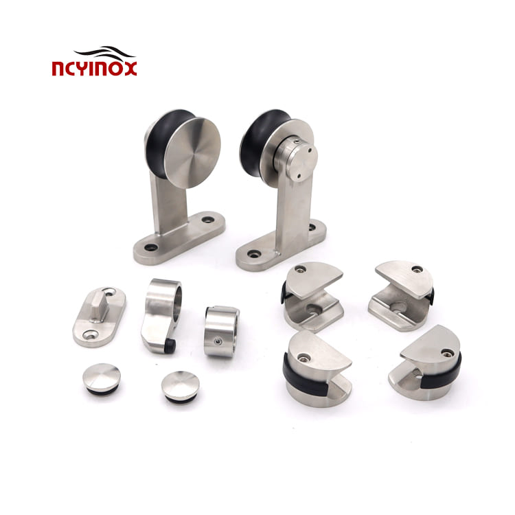 Modern Stainless Steel Sliding Door System for Glass Door Hot Sale Sliding Barn Door Hardware