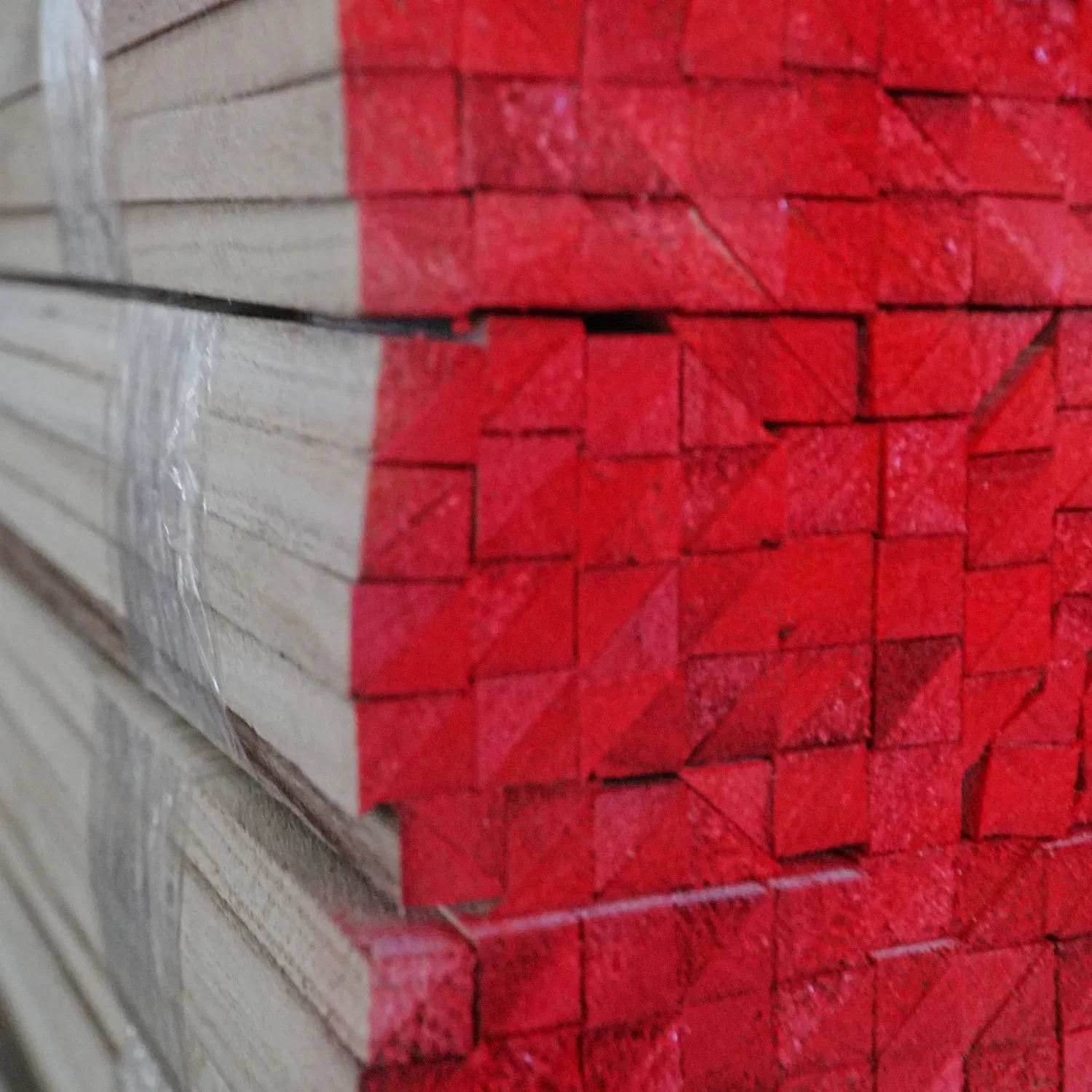 Natural Paulownia Triangle Chamfer Solid Wood Strips