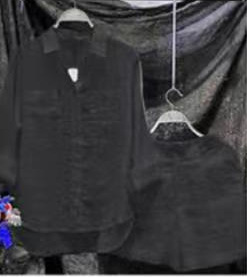 Комплект женский весна-осень рубашка хлопок и шорты