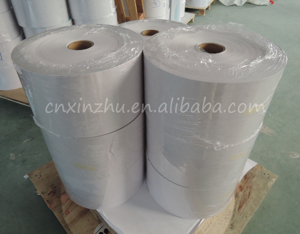 C2s Coated Art Paper Jumbo Roll Semi Gloss Paper Thermal Transfer Paper Label Material
