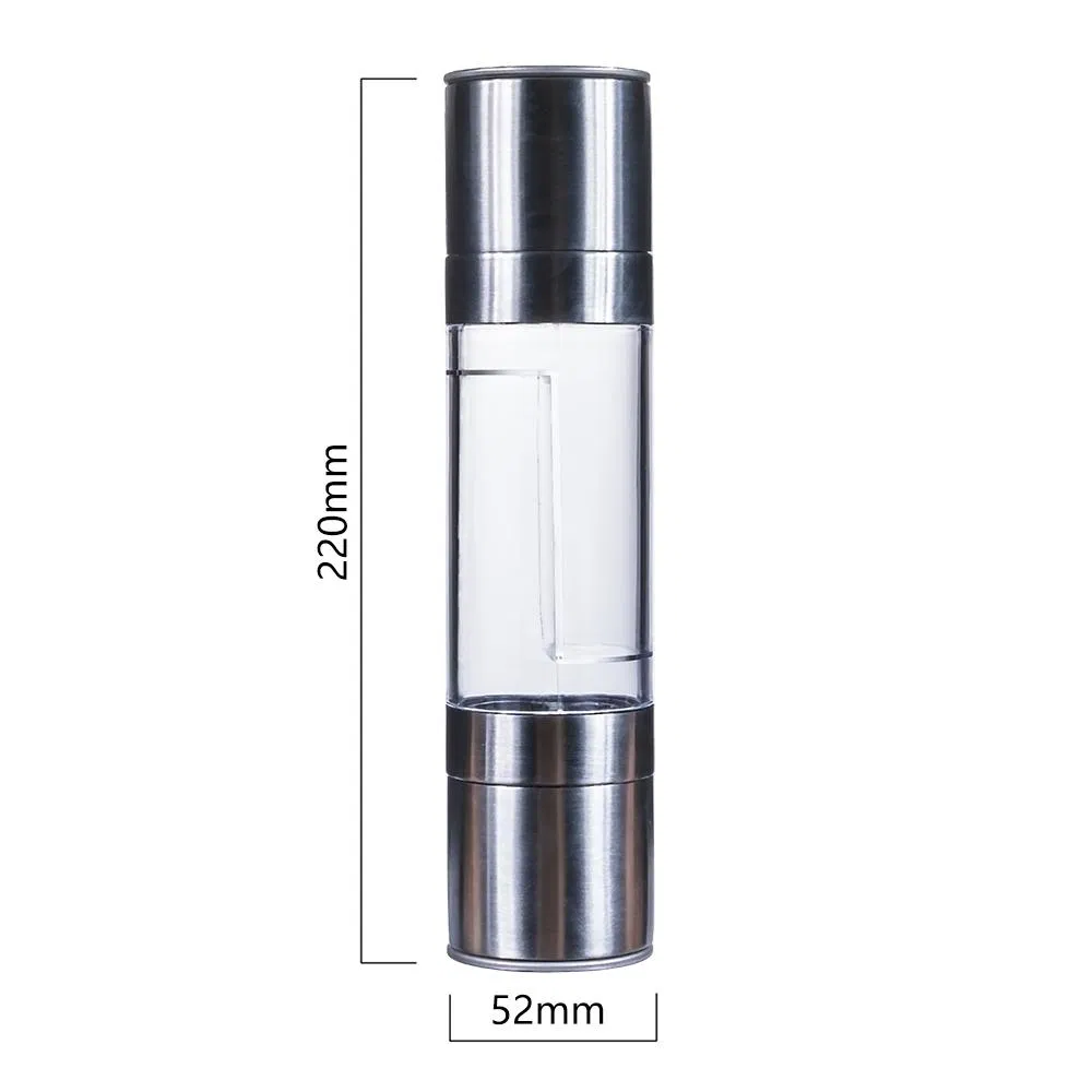 Мельница для соли и перца 2 в 1, керамическая, с регулировкой помола