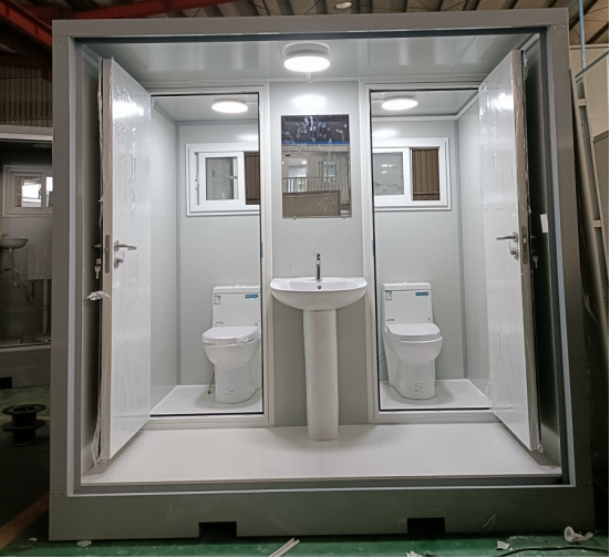 Outdoor Temporary Prefab Portable Bathroom Unit Tiny Home Mobile Shower Room Movable Toilet