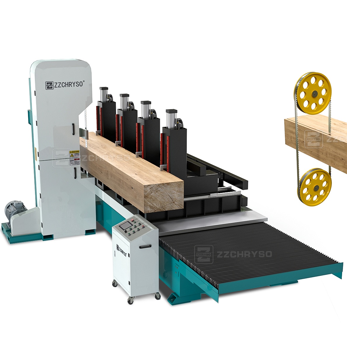 Ленточная пила по дереву вертикальная высокопроизводительная