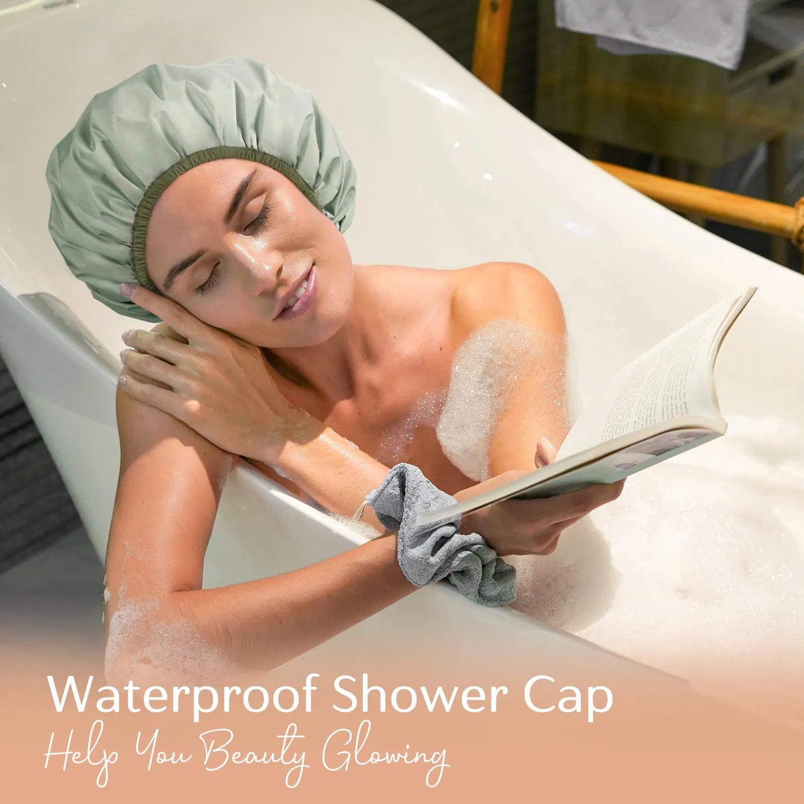 Best Selling Waterproof Custom Oversized Solid Bathroom Cap