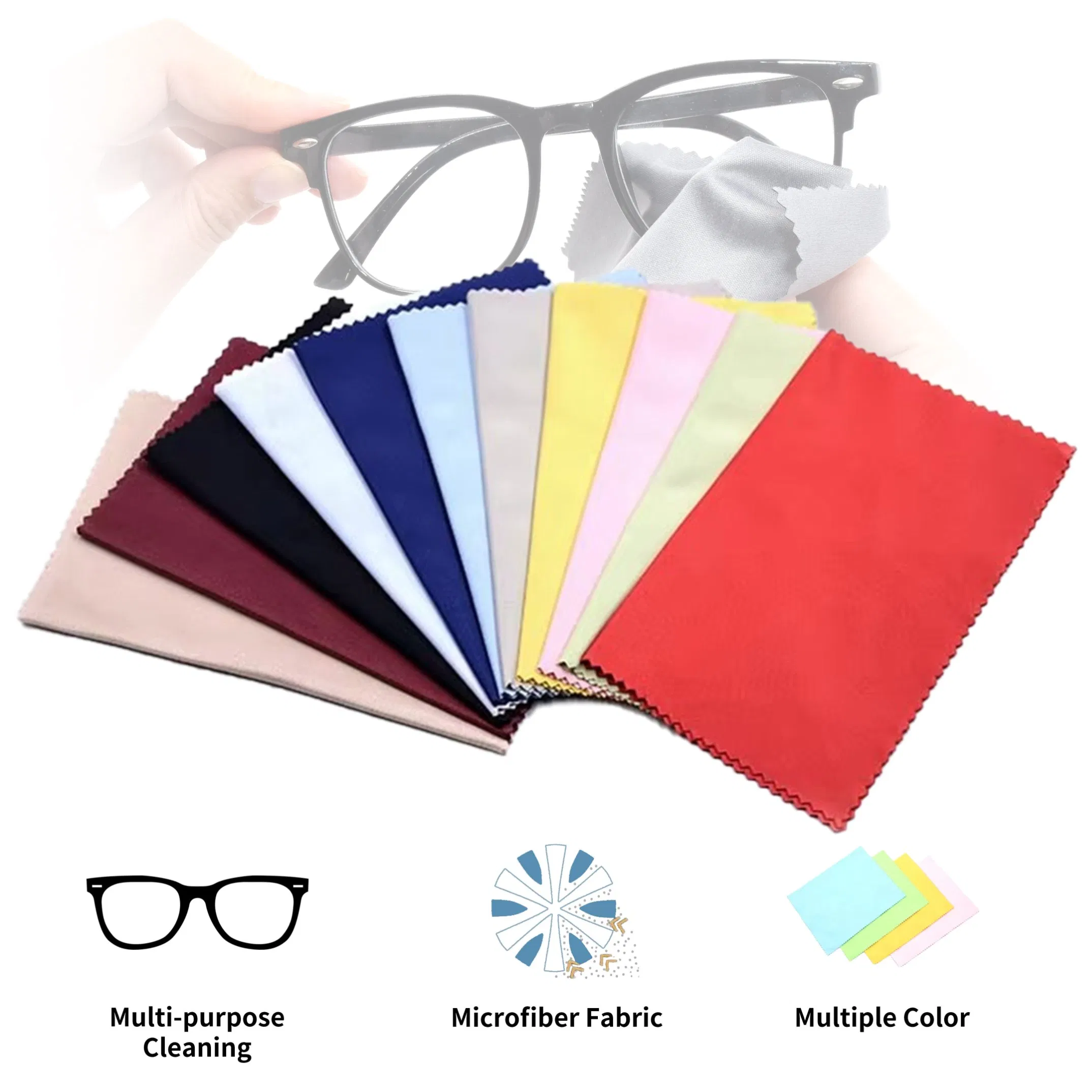 Bestclean OEM Custom Multi Color Microfiber Glasses Cloth Soft Eyeglasses Cloth for Optical Glasses Care