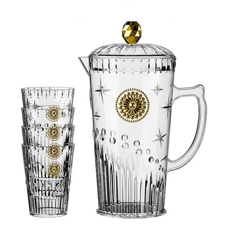 Пластиковый кувшин с крышкой и стаканами EZ30500, 2 л