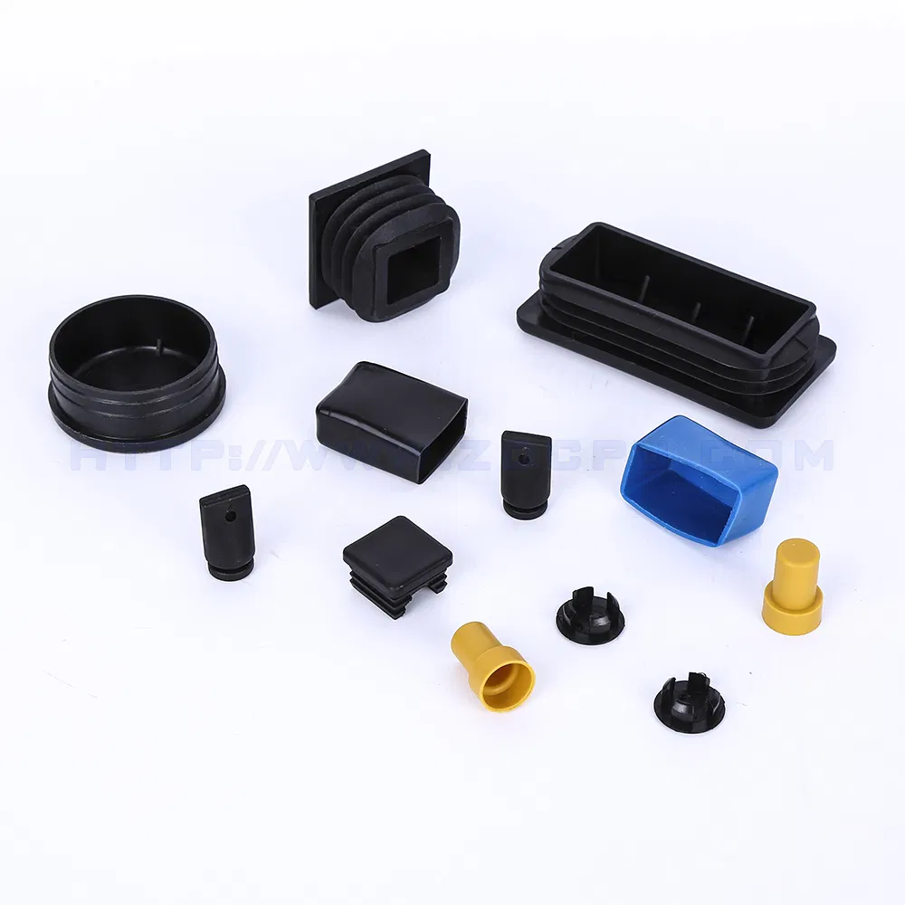 Zhongde Customized Colorful Molding Square Pipes Cap / End Plugs / Plastic End Caps for Steel Tube