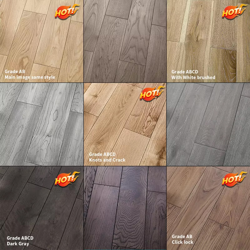 Modern Dark Tones Oak Hardwood Flooring 1 Year Warranty