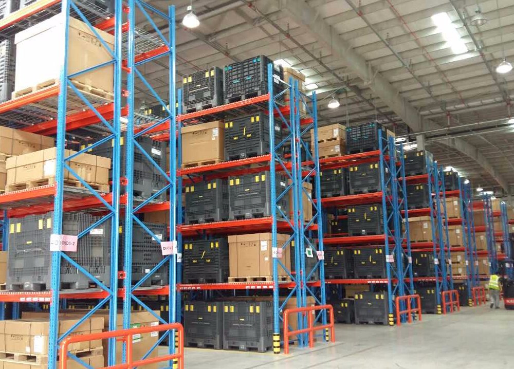 50.8mm Pitch Warehouse Q345 Racking Beam Pallet Racking with Ce