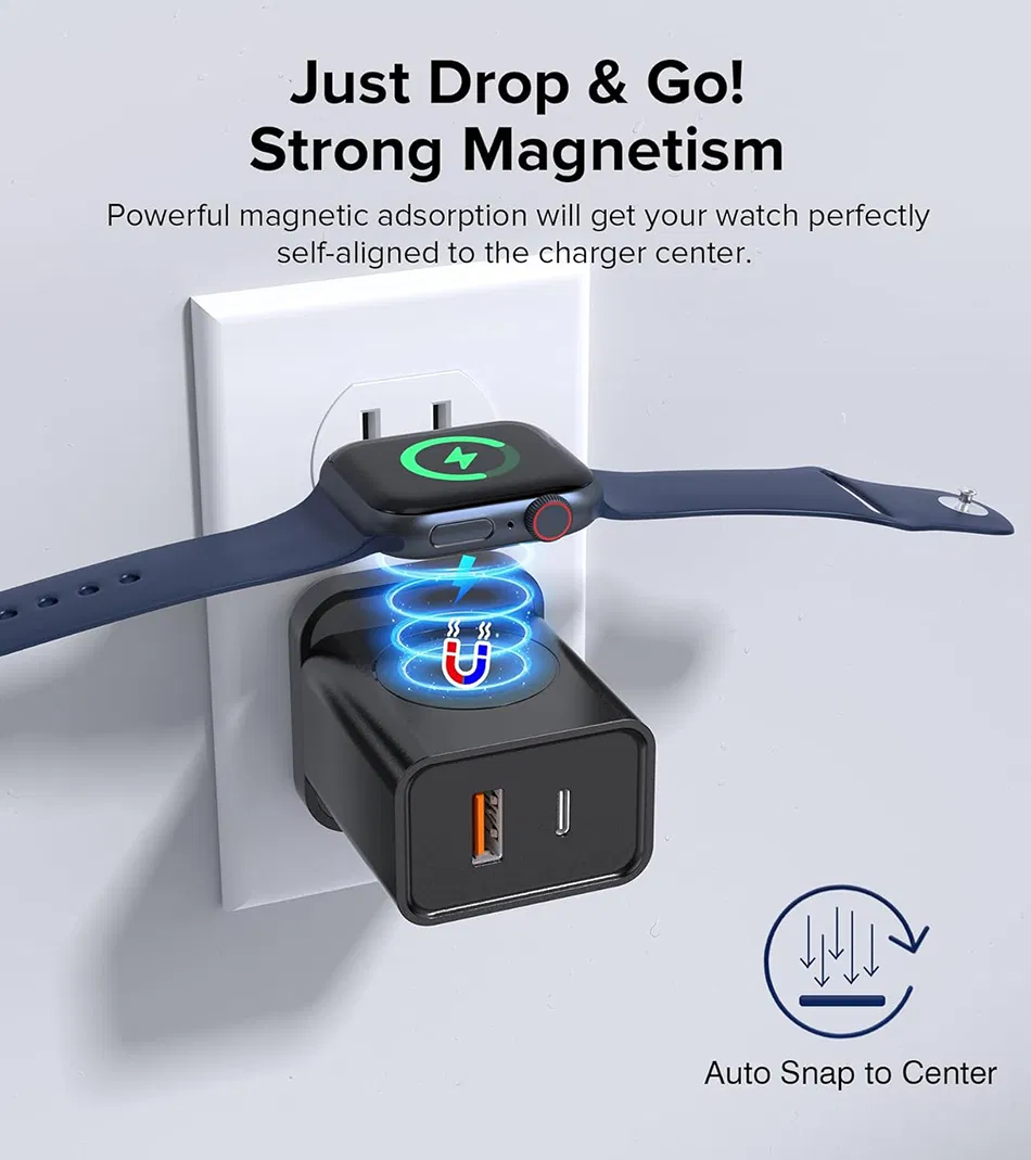 20W Pd USB C Type C Wall Charger Fast Charging Station Wireless Charger for iPhone 14 PRO Max for Apple Watch for iPad Tablet