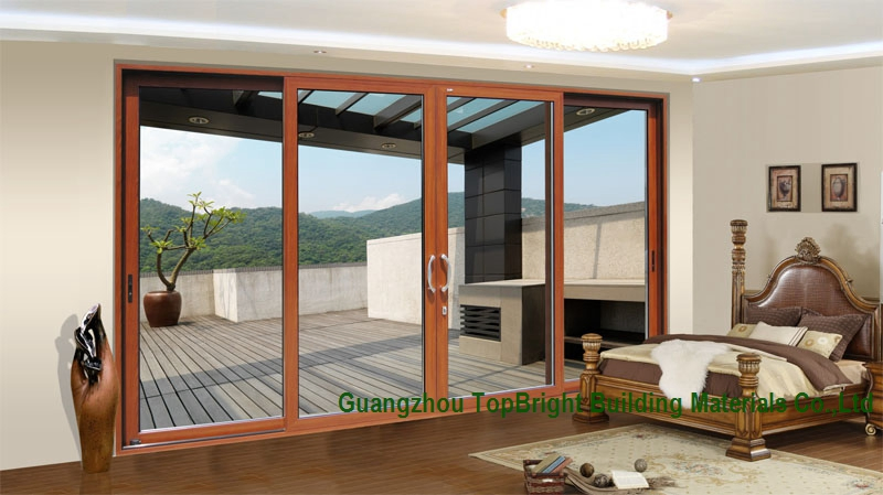 New Design Aluminum Profile Sliding Door with Fly Screen