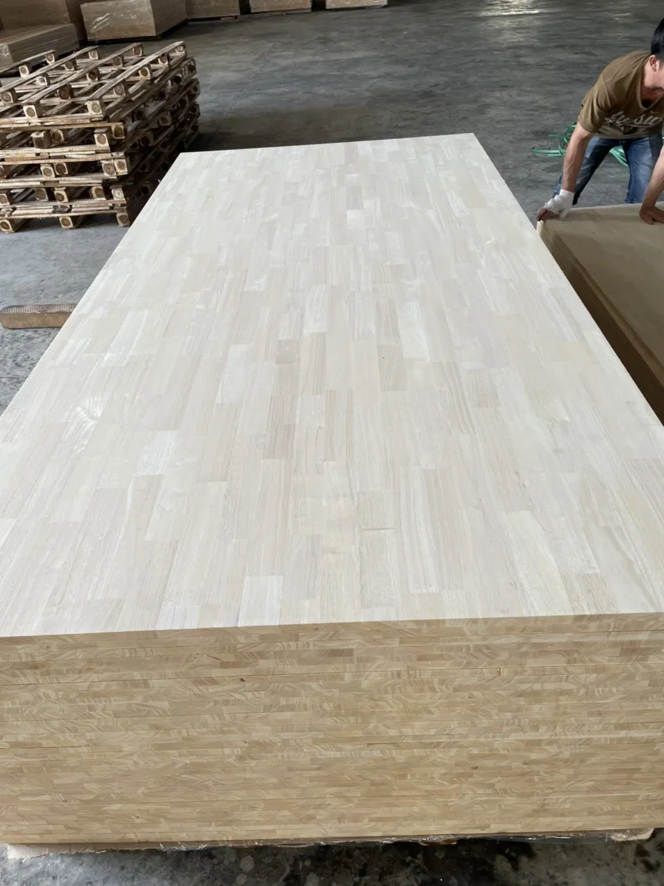 Natural Thailand Solid Rubber Wood Edge Glued Board 18mm
