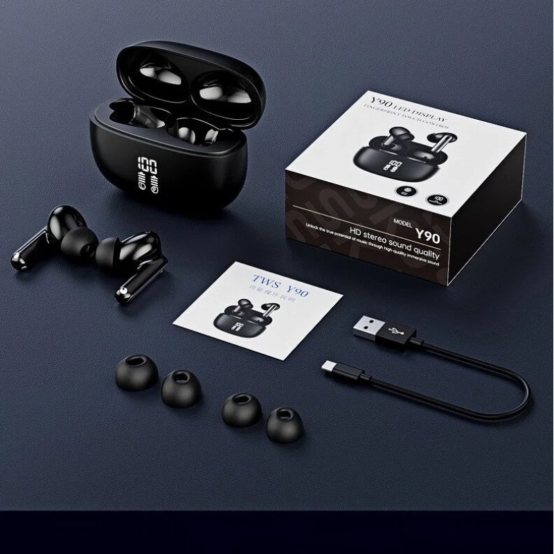 LED Digital Display Sports Running Wireless Headphone Bluetooth Earphone