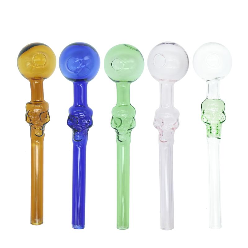 140mm Colorful Glass Sweet Puff Pipe Wholesale Oil Burners Pipe