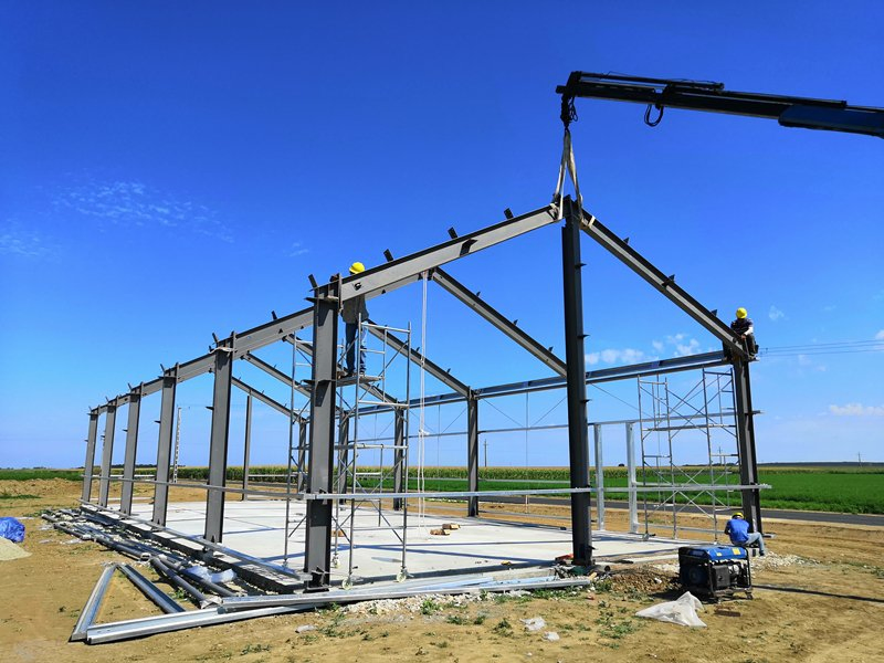 H Column Steel Construction Prefab Structural Building for Warehouse