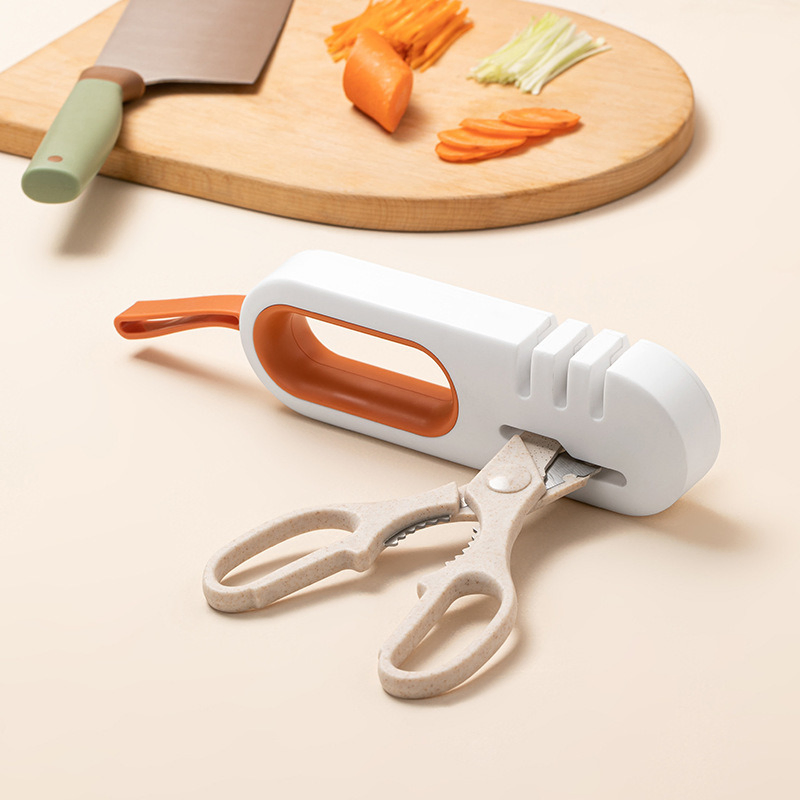 Multi-Function Four-in-One Knife Sharpener Kitchen Grindstone Tool Bl15814