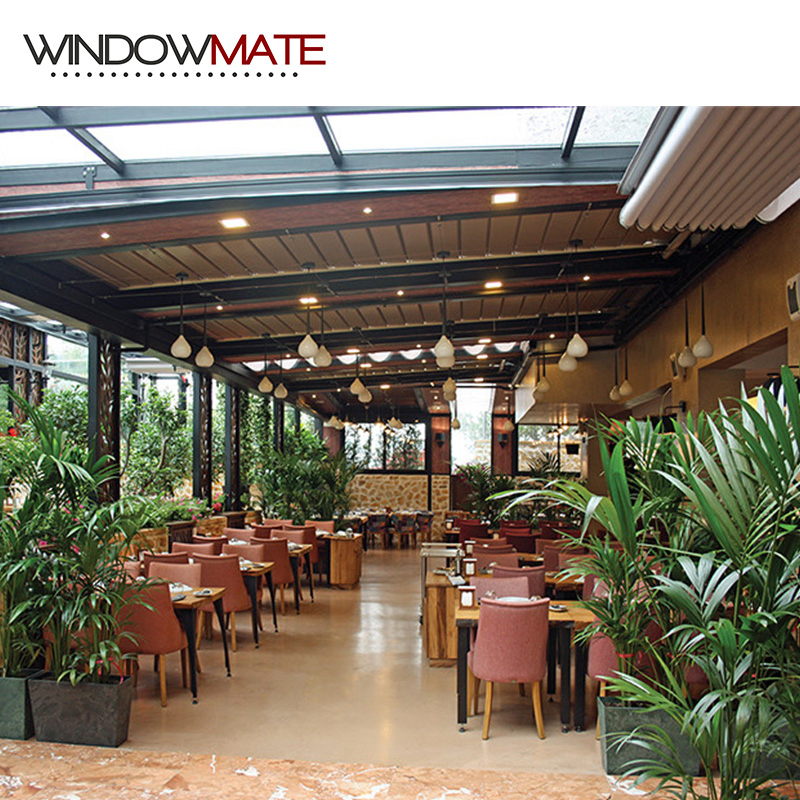 Aluminum Gazebo Polycarbonate Canopy Outdoor Pergola Awning Retractable Roof