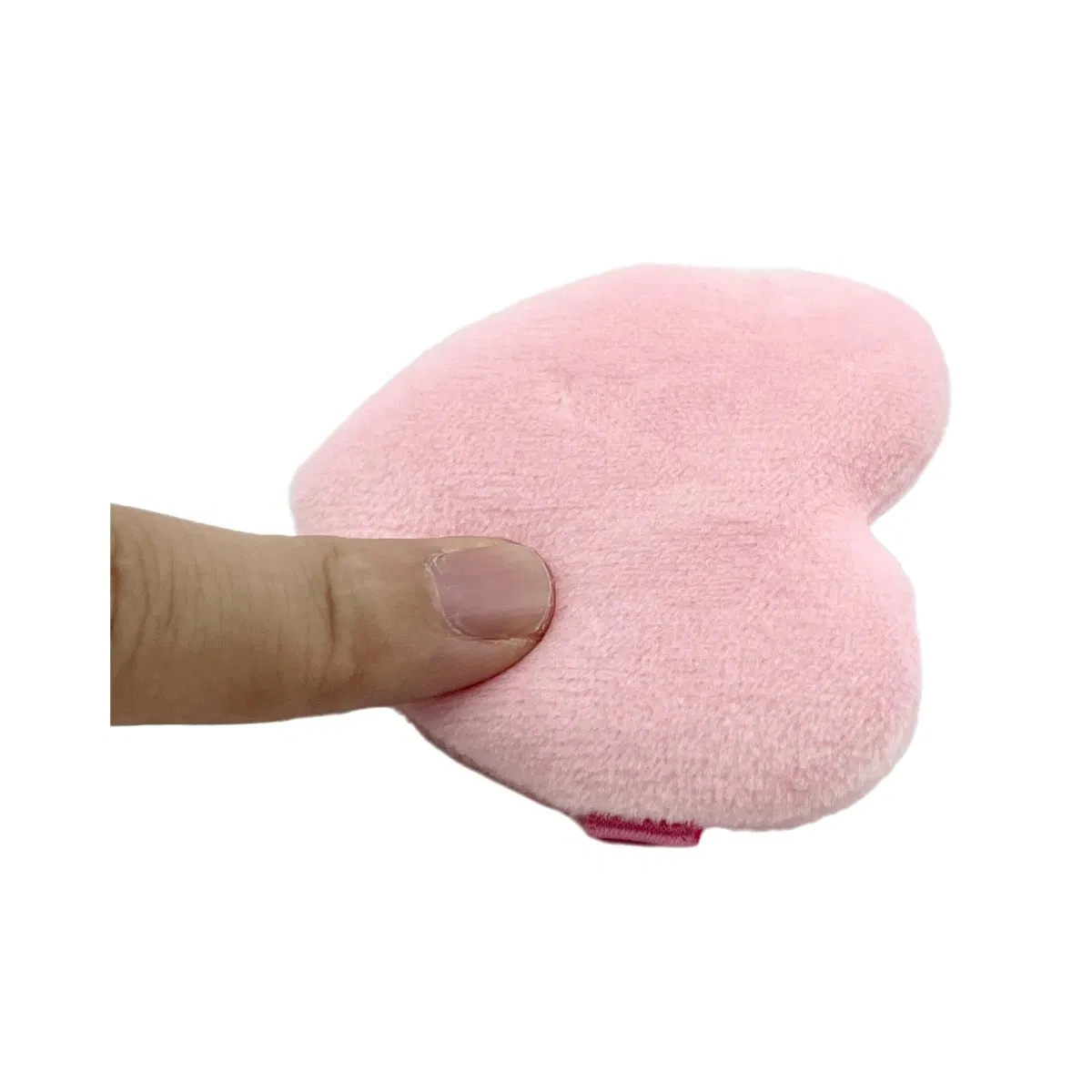 New Design Professional Super Soft Pink Color Heart Shape Makeup Powder Puff