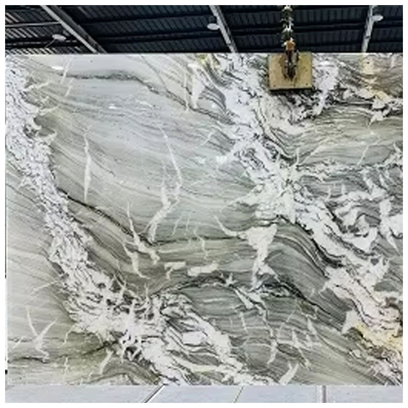 Brazilian Exotic Moana Quartzite Slabs for Backlit Tiles and Countertops