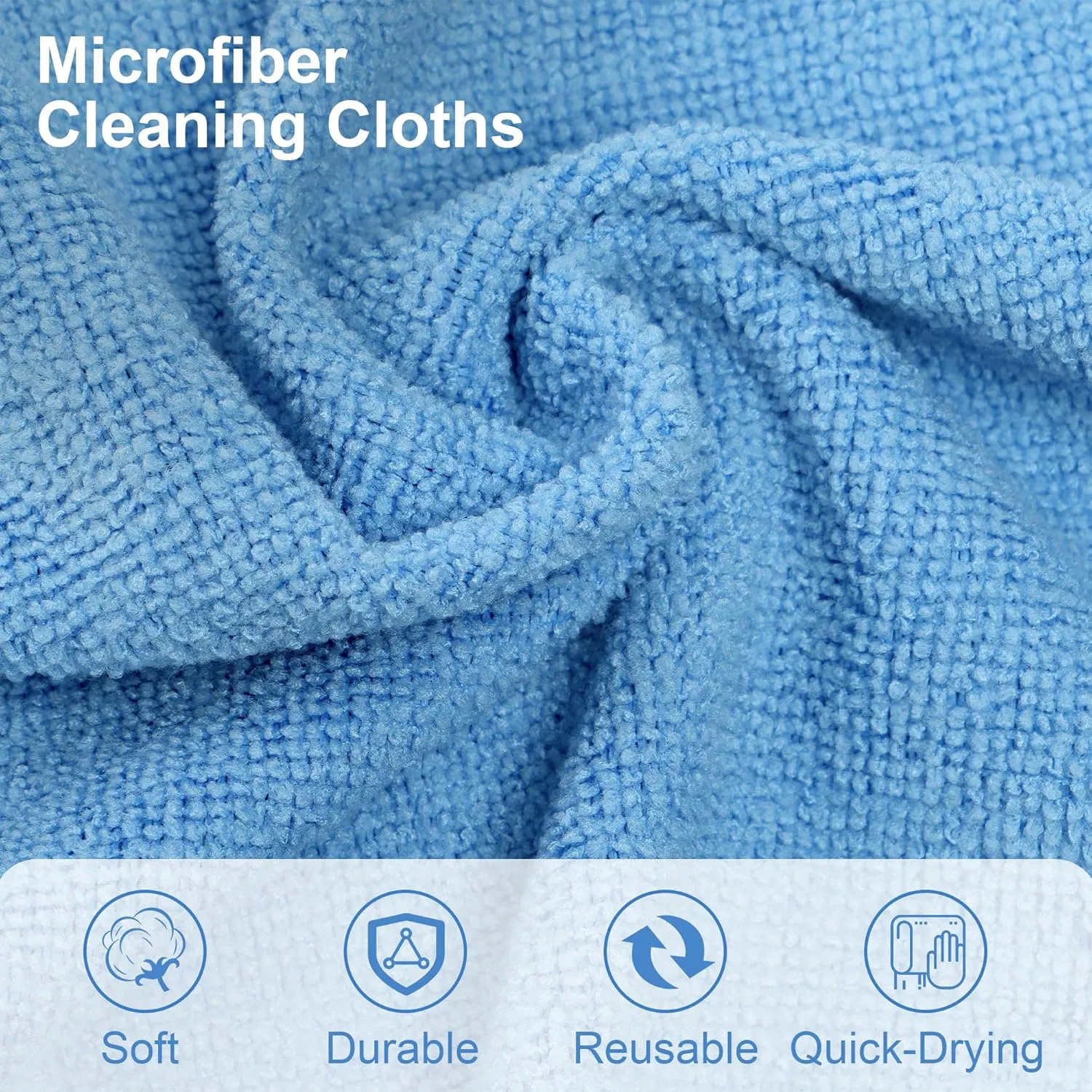 Microfiber Towels Customized 50PCS/Roll Microfiber Cleaning Cloth Microfiber Towels Reusable Washable Disposable Rag