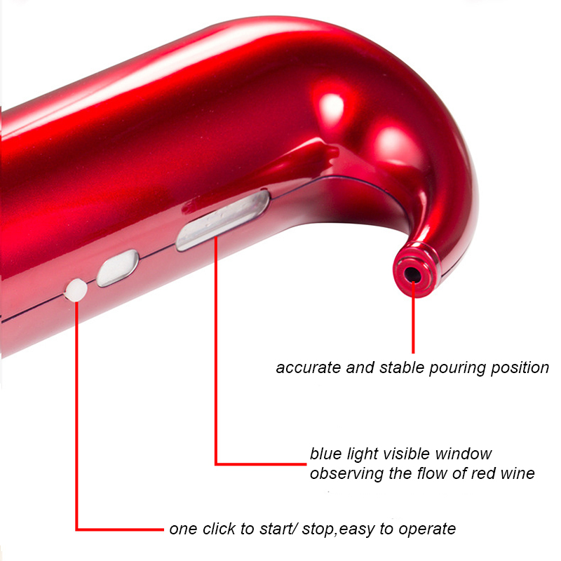 2023 Amazn Top Seller Christmas Gift Automatic Electronic Erator Wine Pump Plastic Whiskey Decanter Red Wine Aerator Decanter