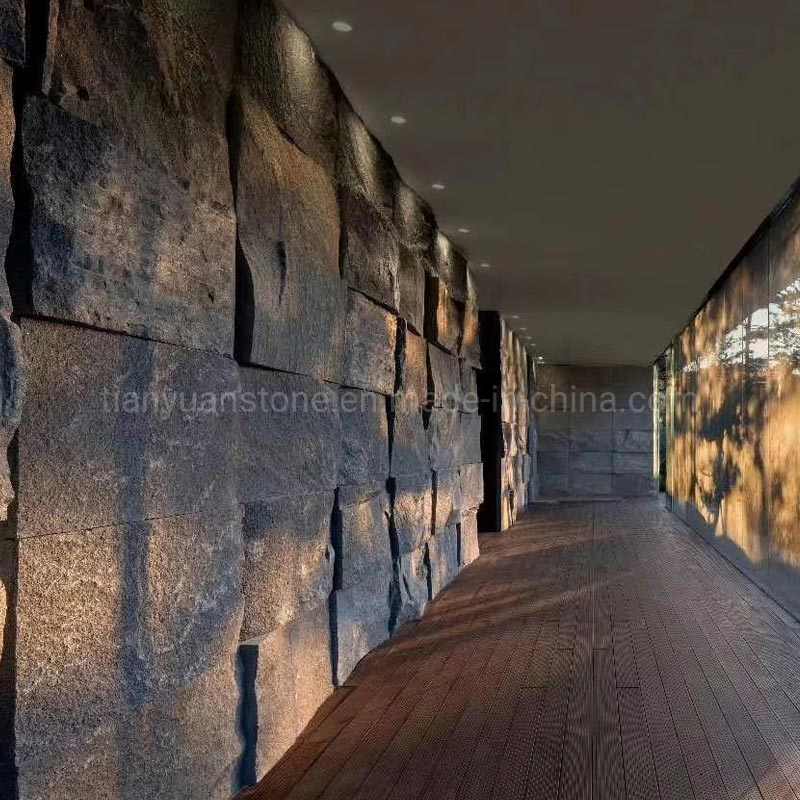 China Black Basalt Natural Limestone Cladding for Exterior Decoration
