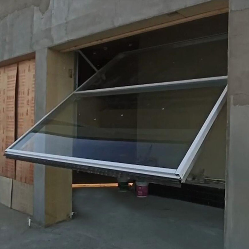 Automatic Canopy Tilt up Glass Garage Door